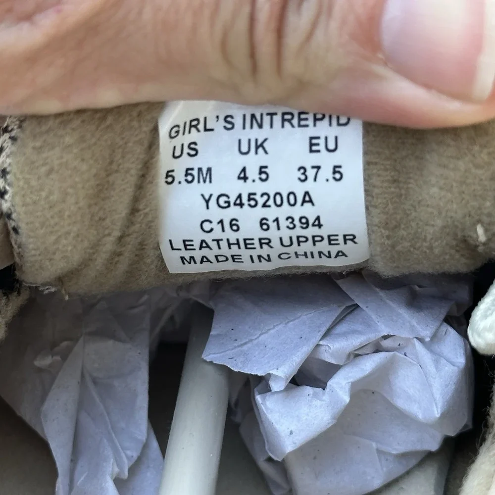 Sperry Top-Sider Intrepid Girls‎ Boat Shoes Tan Leather 5.5M YG45200A